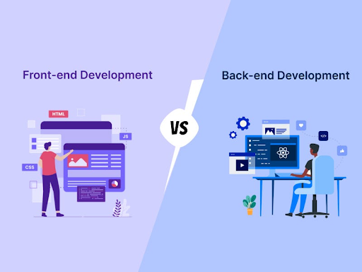 front-end and back-end development
